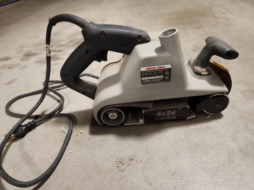 Porter Cable Model 362 Belt Sander 4 x 24 Whisper Series Made In USA