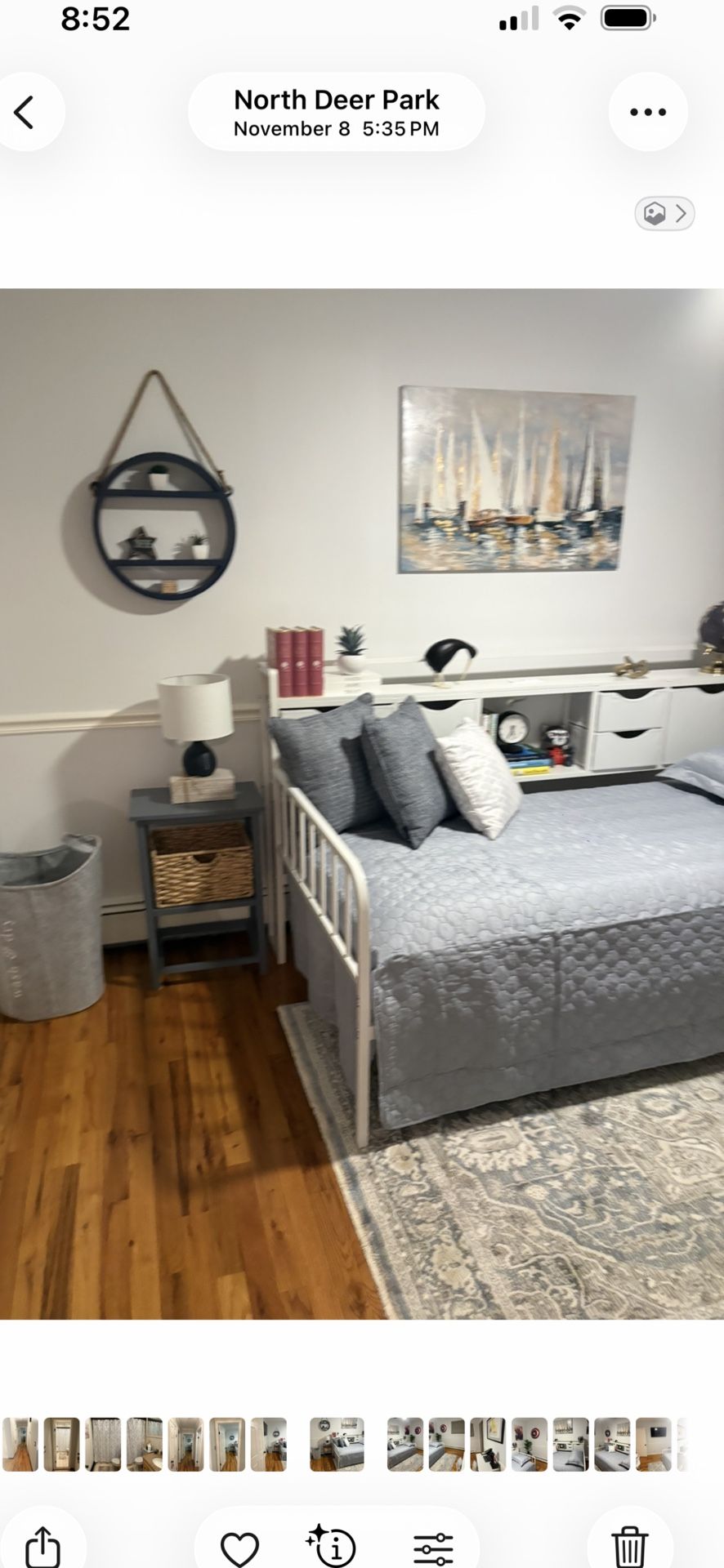 Twin Size Daybed, Small Office Desk & Chair For Sale