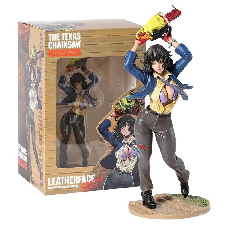 Texas Chainsaw Massacre Leatherface Horror Action Figure PVC Bishoujo Toy In Box