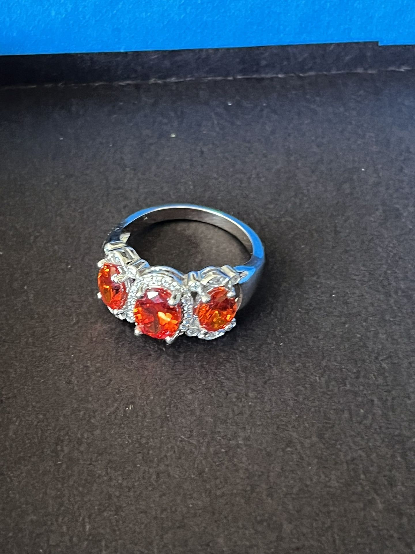 JTV Fine Jewelry Peach Color Stone Ring