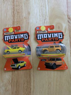 Matchbox moving parts 2 cars