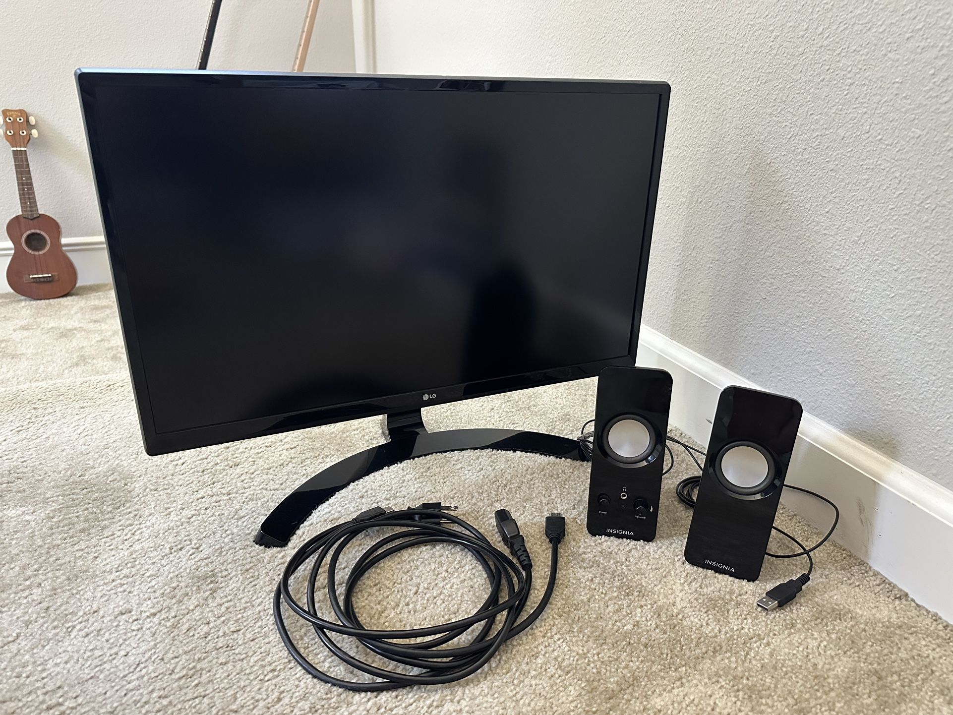 LG Monitor 24" IPS LED 4K UHD with Speakers