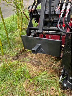 Mini Skid trailer-mover Attachment, 2” receiver fits Toro Dingo Universal Mini Skid Steer Loader quick attach hitch rake winch attachment
