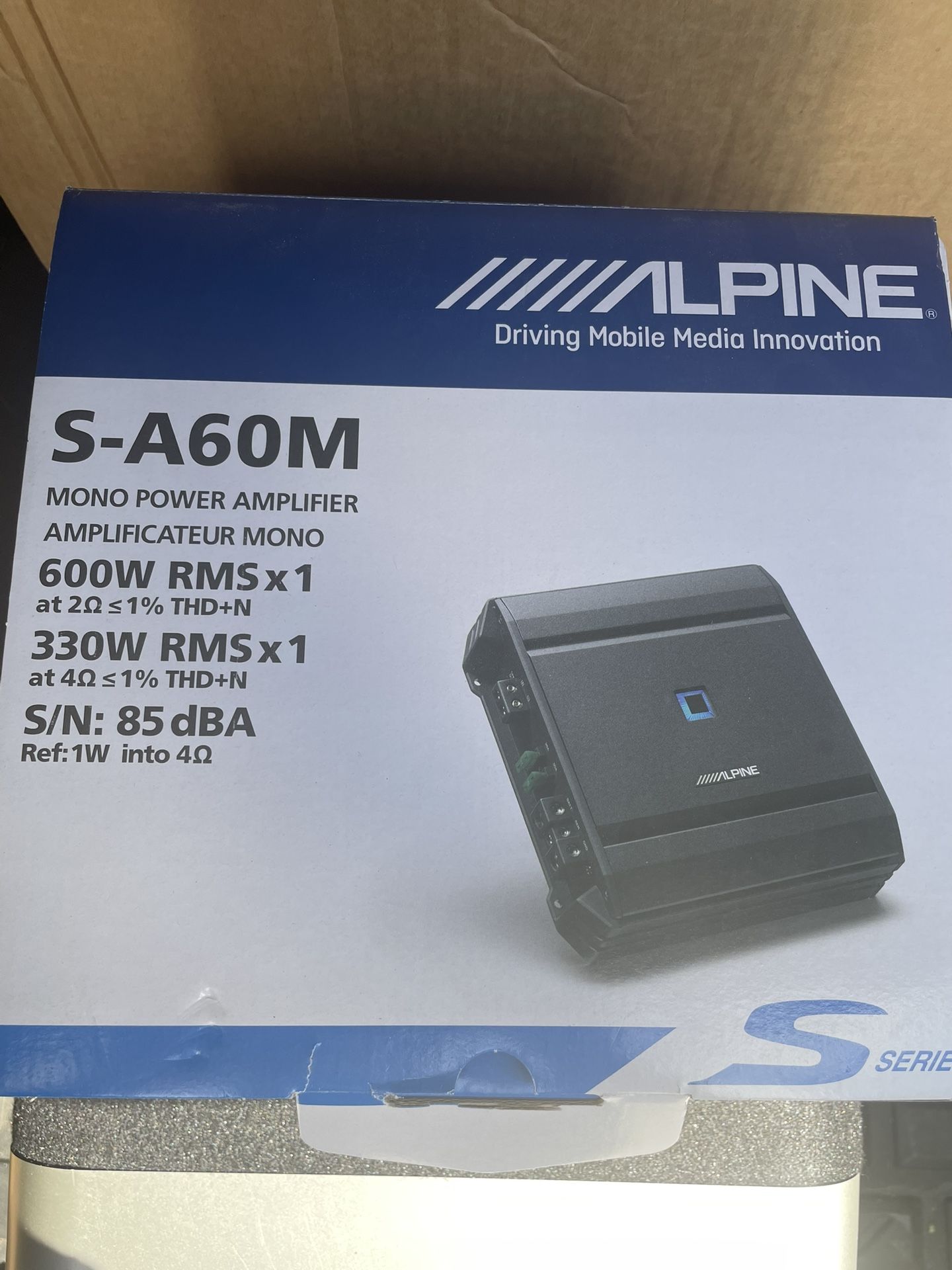 Alpine S-A60M Amplifier 