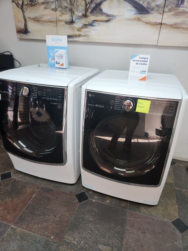 🔥💯LG SET STEAM WASHER AND GAS DRYER JUMBO 👌 WITH WARRANTY