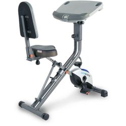 Folding Exercise Desk Bike with Bluetooth, 24 Workout Programs and Free App
