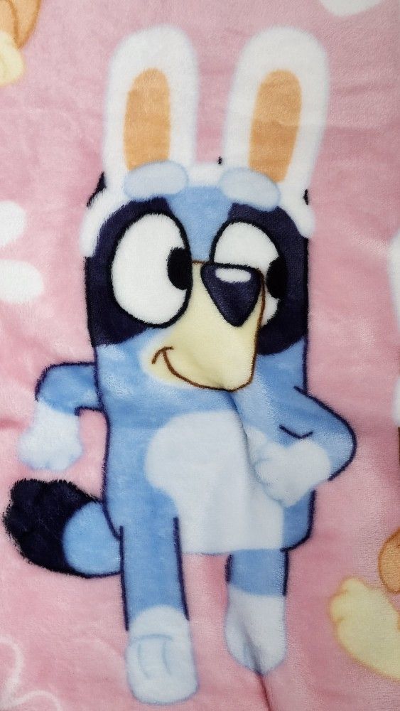 Bluey Plush Throw For Kids 50x70. " New"