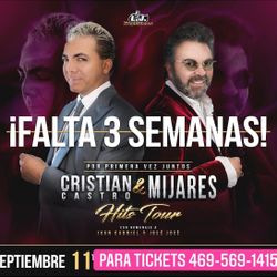 Cristian Castro Y Mijares Tickets Boletos 