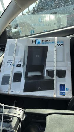 Halo Acoustics W1 7.1 Surround Sound System NEW SEALED Bluetooth Home Theater