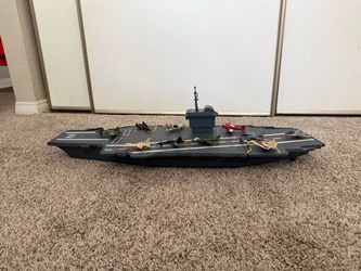 Aircraft carrier toy with planes