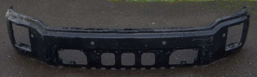 USED REF#M182 || 2014-2015 GMC SIERRA 1500 || FRONT METAL BUMPER COVER ONLY