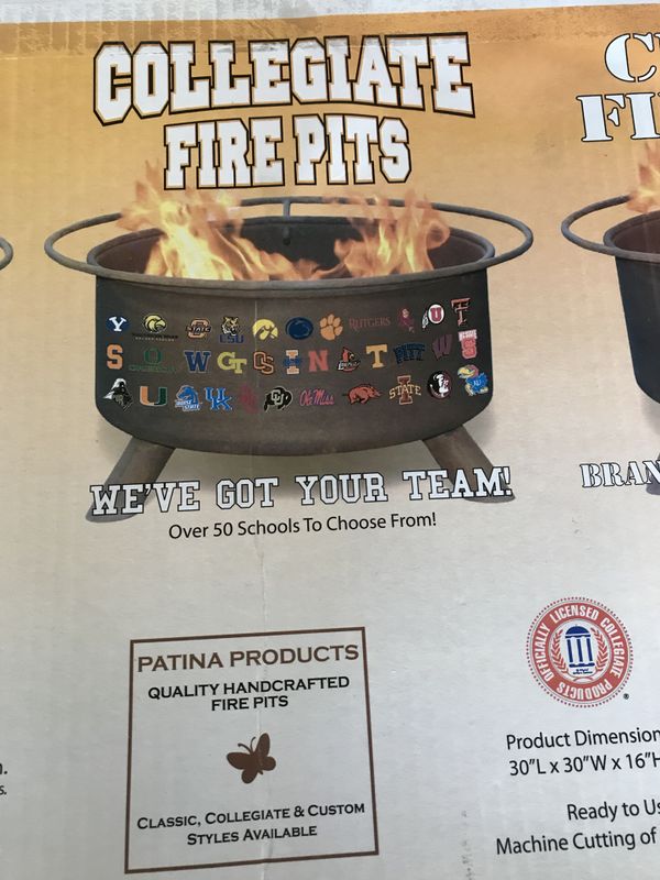 Patina Backyard Steel Fire Pit W Bbq Grill For Sale In Chicago Il