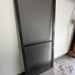 Security screen door