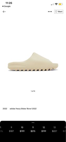 Adidas Yeezy Slide 'Bone' 2022( Size 11)