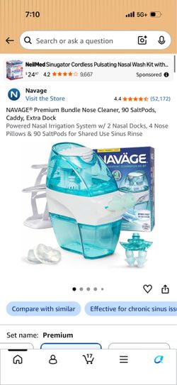 NAVAGE Premium Bundle Nose Cleaner