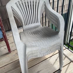 4 Hard Plastic Chairs Good For