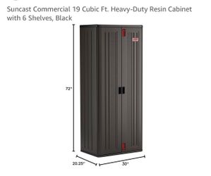 Hevy-Duty Suncast Commercial cabinet shelf shed