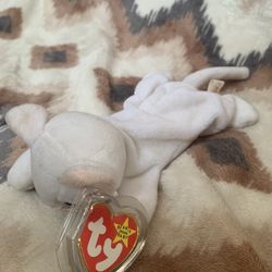 Ty Beanie Baby - FLIP the White Cat 7.5" Plush Stuffed Animal Toy