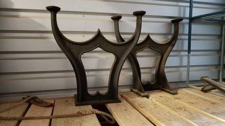 Antique Cast Iron Table Legs