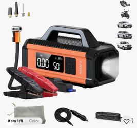 3500A Car Jump Starter Booster Jumper Box Power Bank Battery Charger with 150PSI Air Compressor, 10000mA