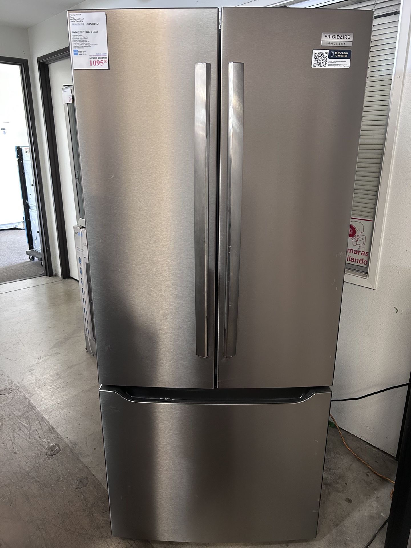 New! Frigidaire Gallery 30” French Door