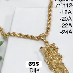 This image shows a gold-14k colored jewelry