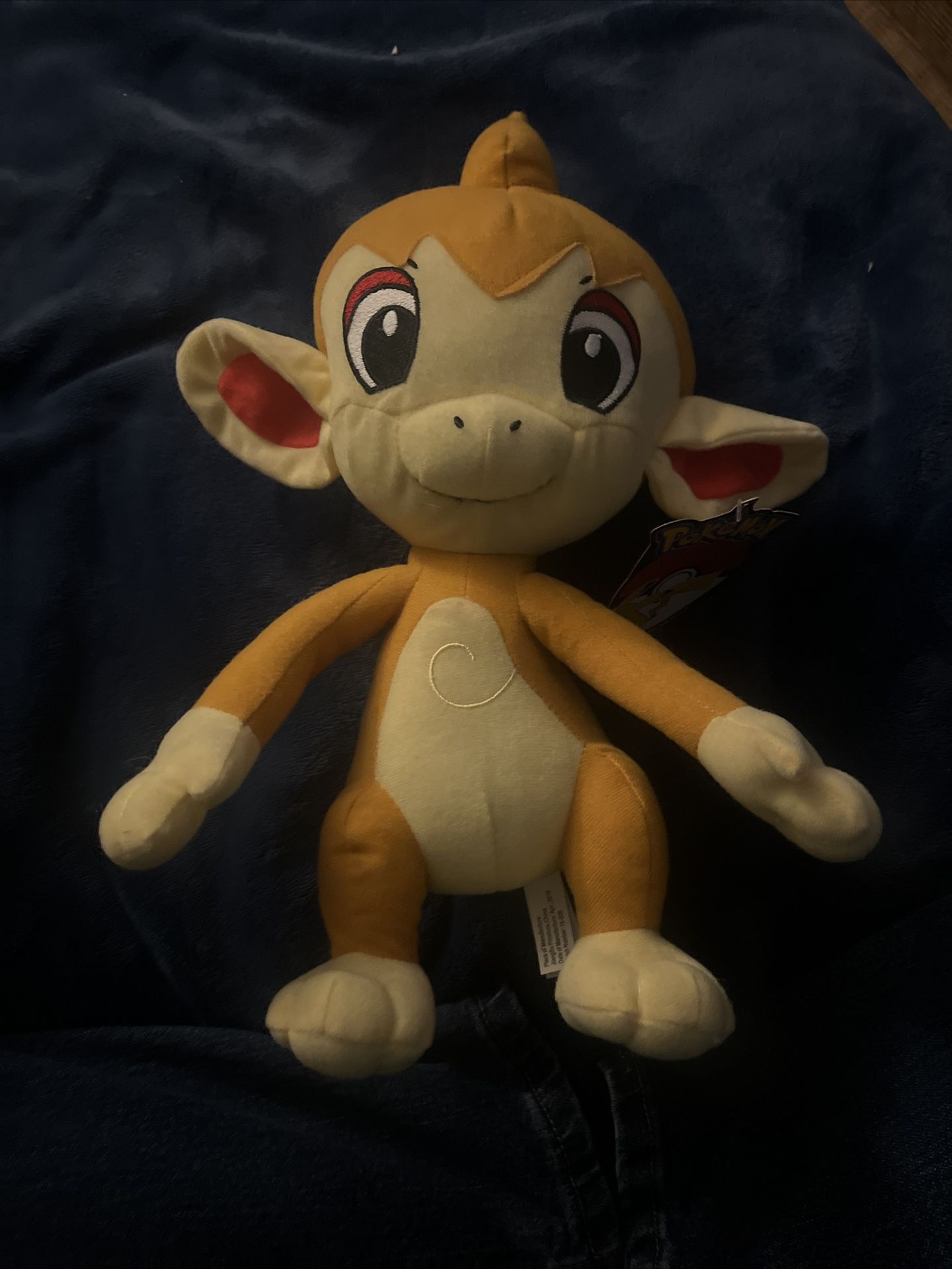 Pokemon Chimchar Plush orange Monkey Fire Tail Toy Nintendo 2017 Toy Factory 