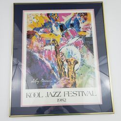 Vintage Kool Jazz Festival LeRoy Neiman Inc Framed Picture