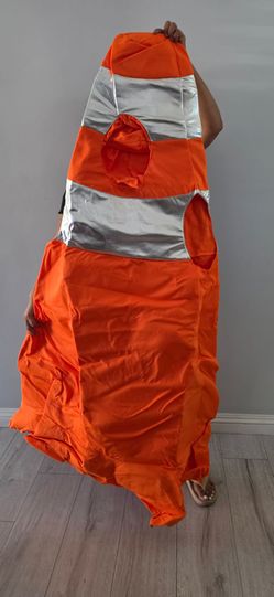 Traffic Cone Costume for Adults