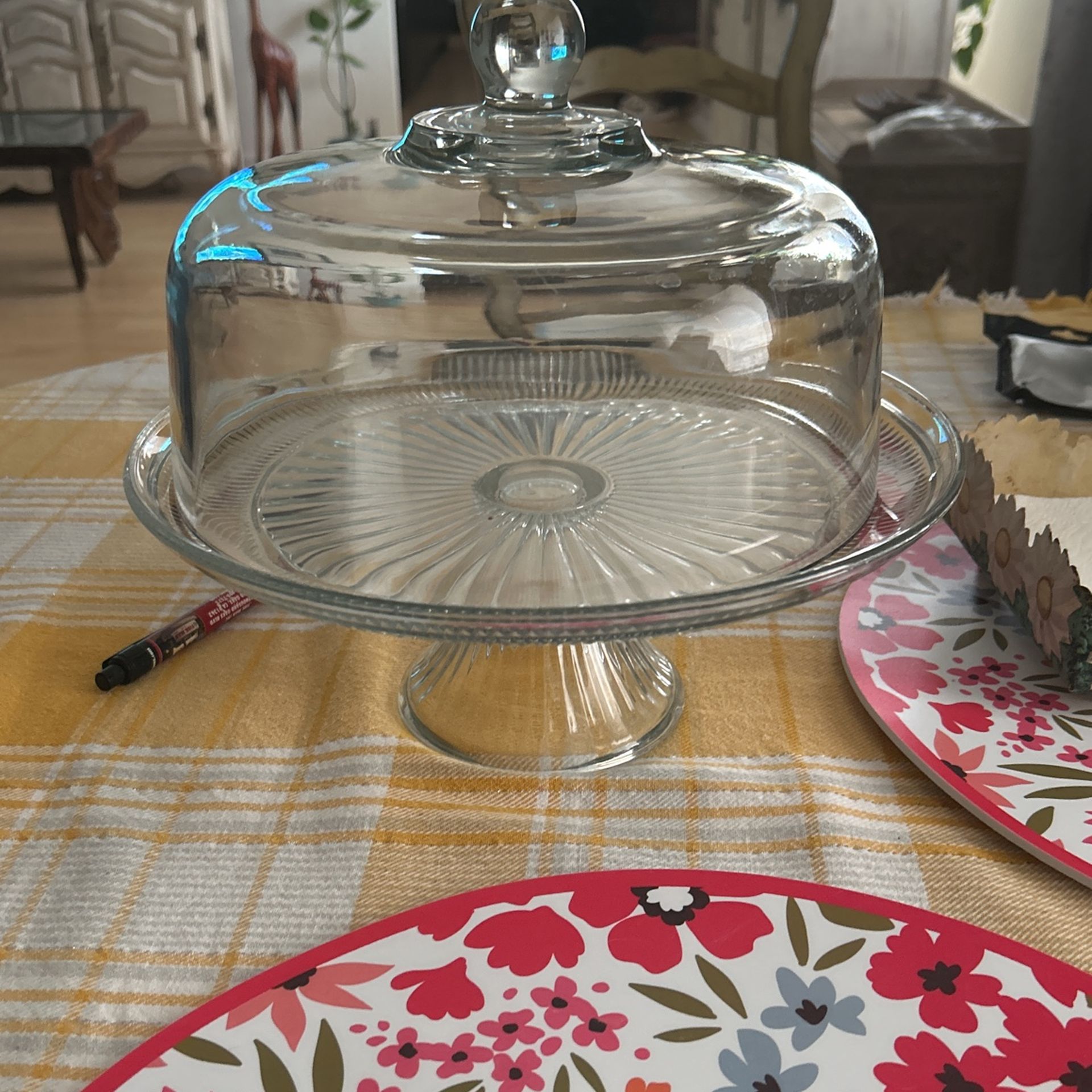 12” Glass Cake Stand