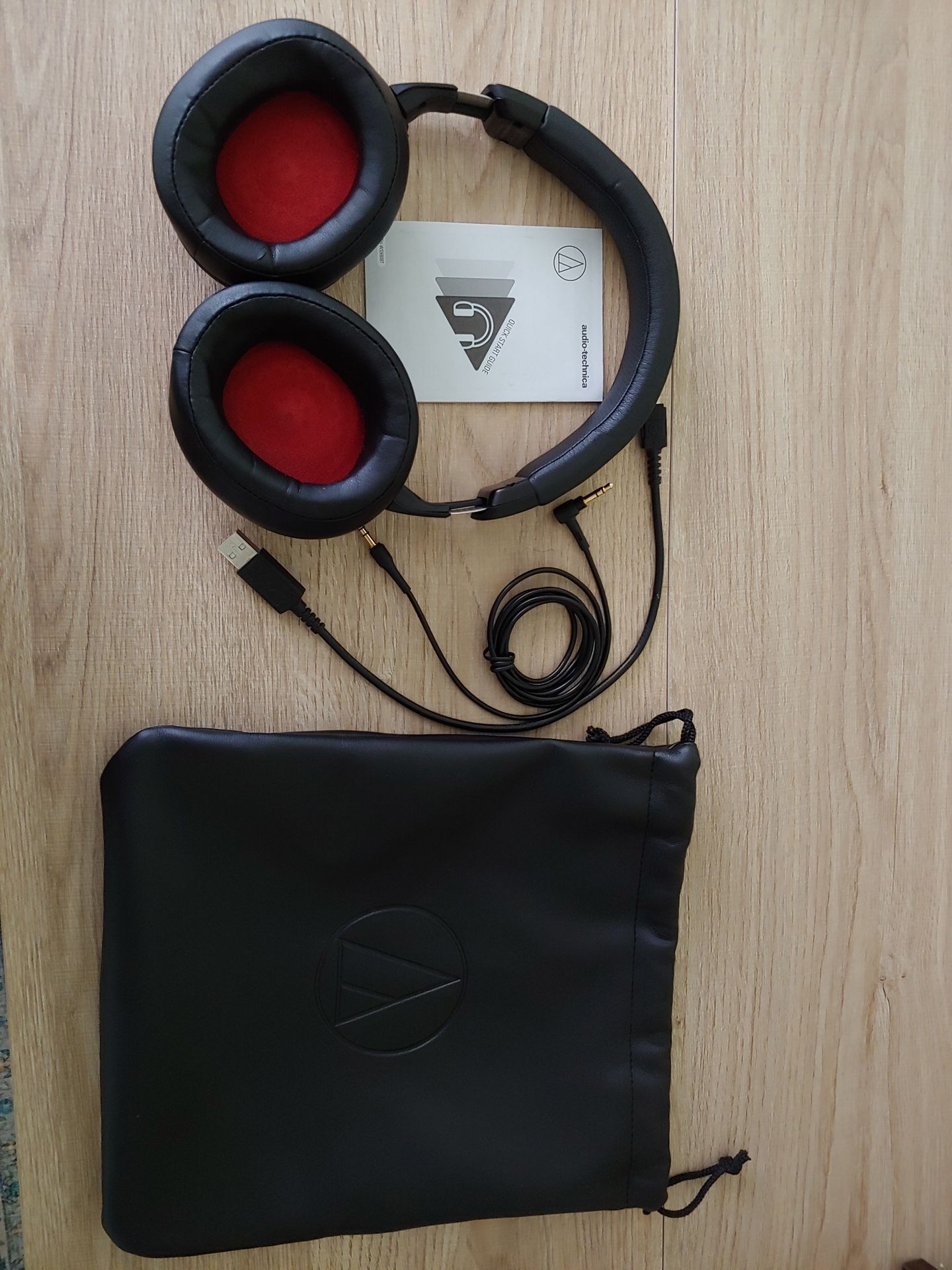 Audio Technica ATH-WS990BT Wireless Headphones Noise Canceling Solid Bass