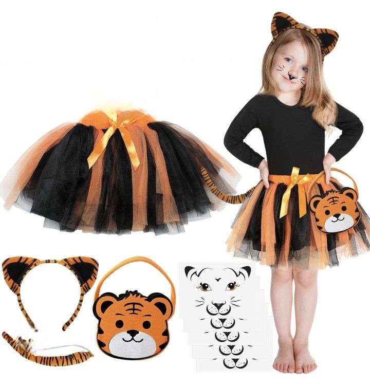 Kids Tiger Costume Set
