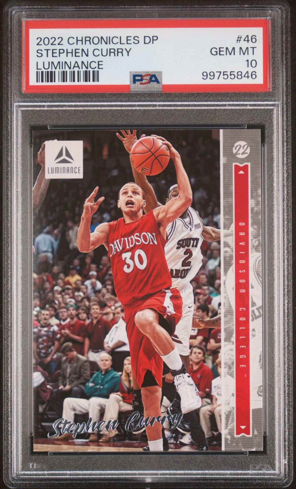 2022 Chronicles DP Stephen Curry Luminance #46 PSA 10