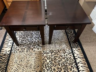 Wooden Side Tables With Drawers