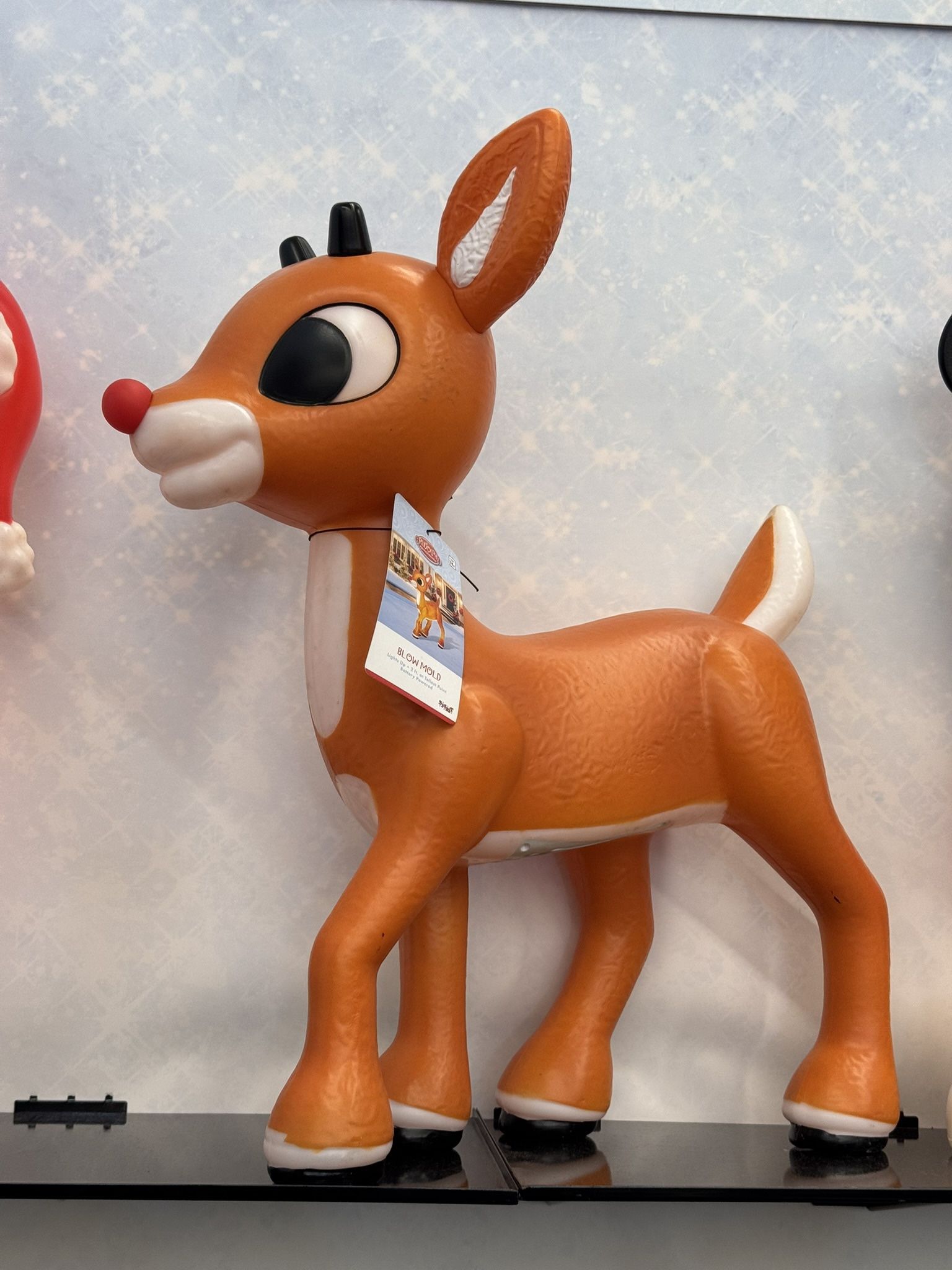 Rudolph The Red Nose Reindeer Christmas Blow Mold Battery Spirit Christmas Rare