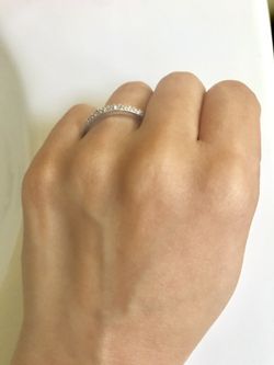 Silver ring / real with diamonds