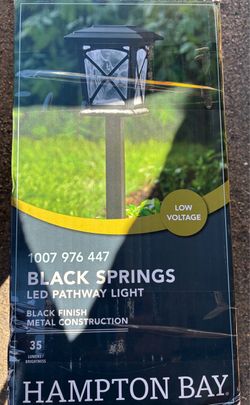 Hampton Bay Black Springs LED Pathway Light