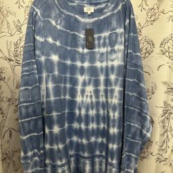 Crown And Ivy Tie Dye Crewneck Sweatshirt 