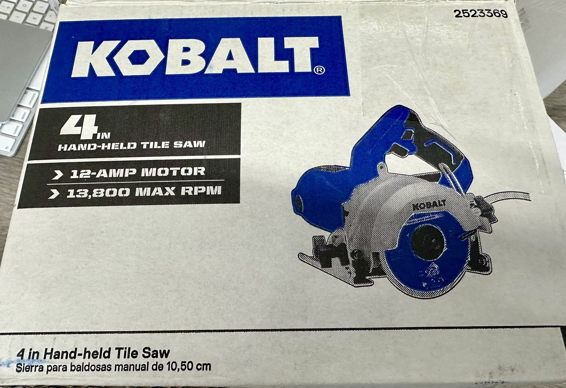 Brand New Kobalt 4” Wet Tile Saw 