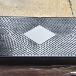 28" Aerobic Exercise Workout  Step Platform with 4 Risers, Exercise Platform Trainer, Gray Black