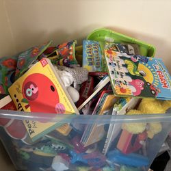 Various Infant Toys And Books 
