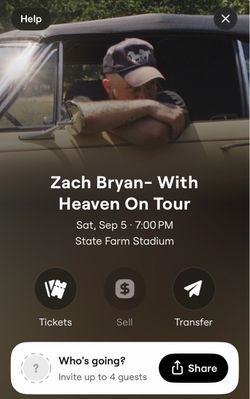 Zach Bryan (Early Entry Floor) With Heaven On Tour Tickets (Early Entry)