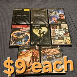 Playstation 2 Ps2 Games $9 Each