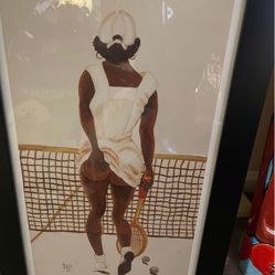 Tennis Player Framed Art 80.00
