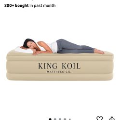 Twin bed inflatable by motor