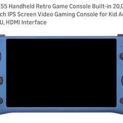 New  Powkiddy X55 Handheld Retro Game Console Built-in 20,000 Games 128G 5.5-Inch IPS Screen Video Gaming