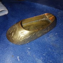 Vintage Brass Slipper