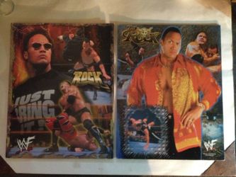 WWE ROCK MAGAZINES & FOLDERS