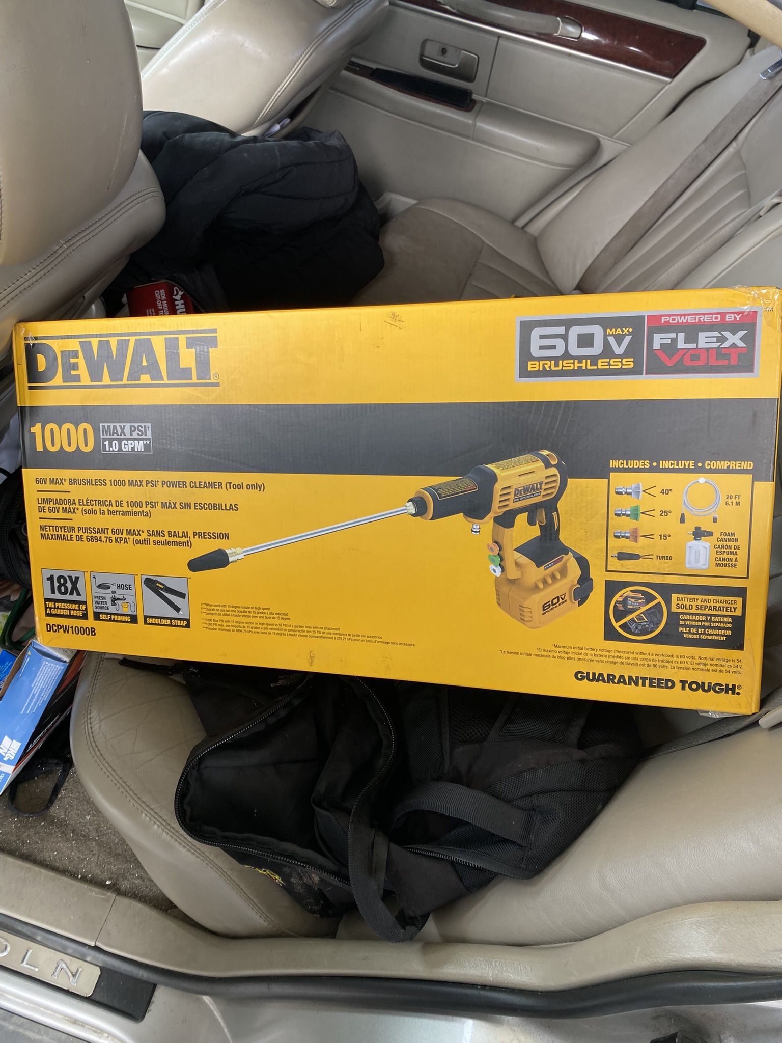 Dewalt 60v Max Brushless 1000 Max Psi Power Cleaner Pressure Washer