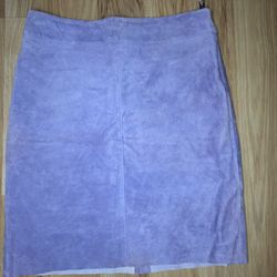 Express Purple Leather Pencil Skirt Knee-length Casual Size 12